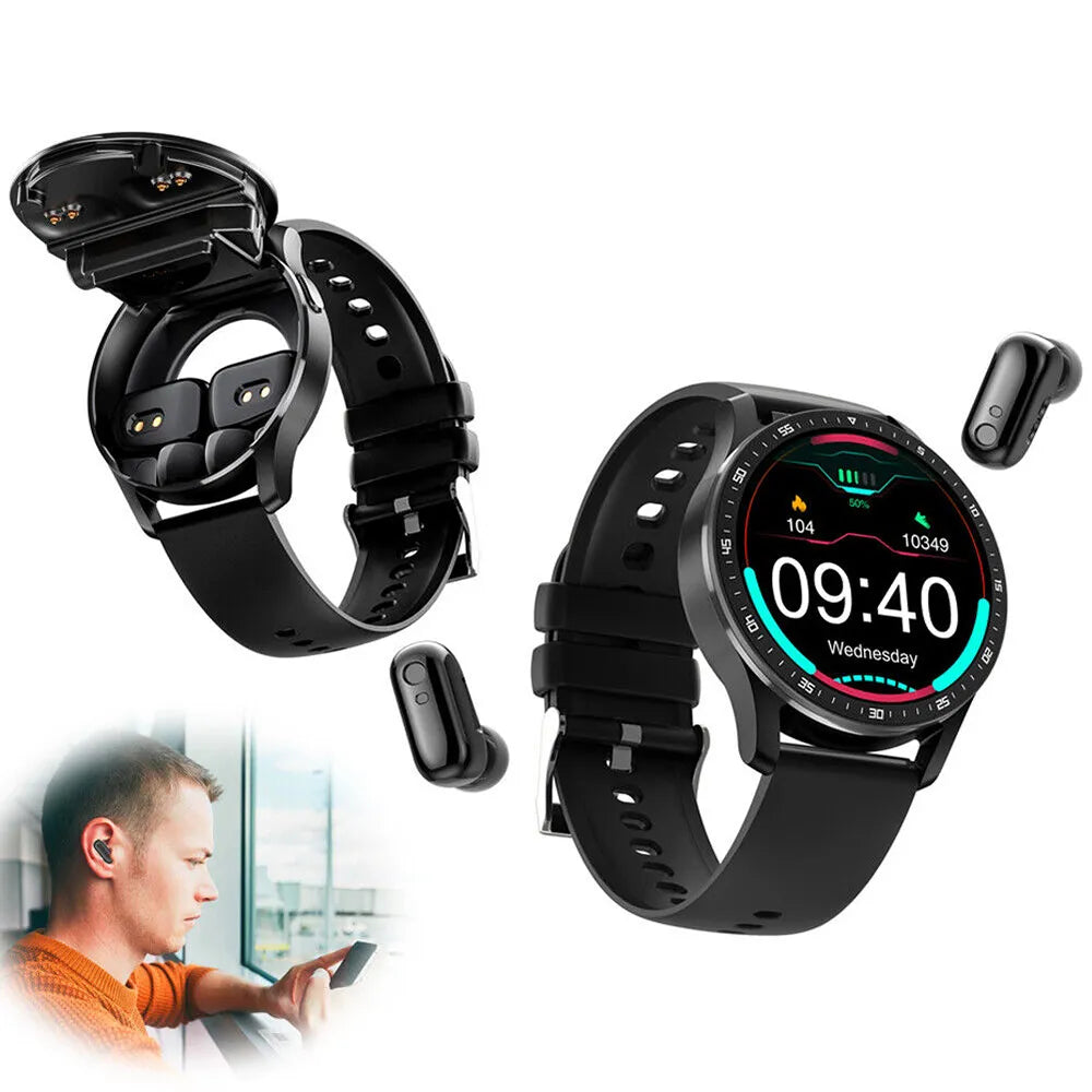 Smart Watch com Fone de Ouvido Bluetooth 2024